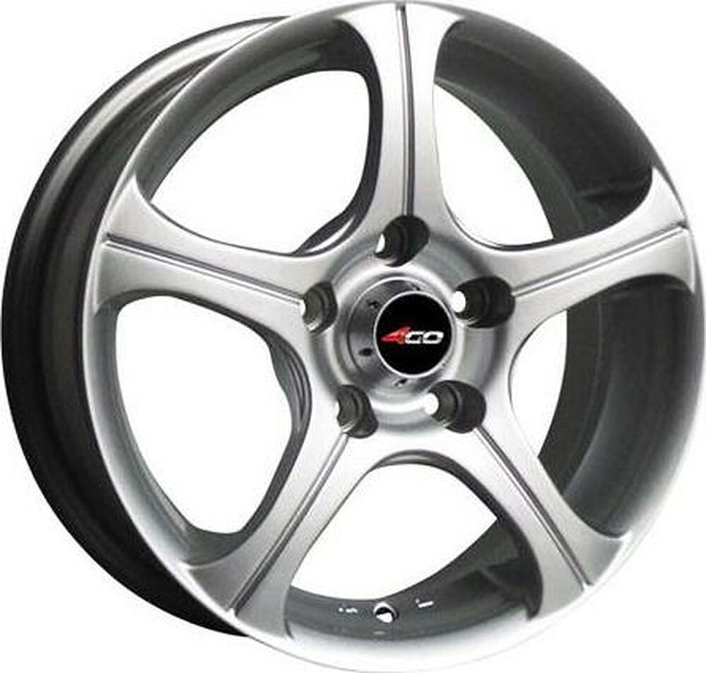 4GO CT001 5.5x14 4x100 ET 40 Dia 67.1 Silver