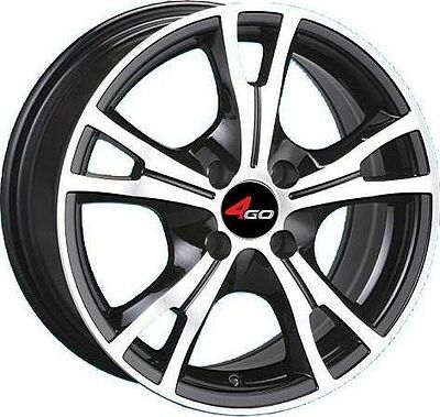 4GO JJ521 6.5x15 4x100 ET 40 Dia 67.1 Silver