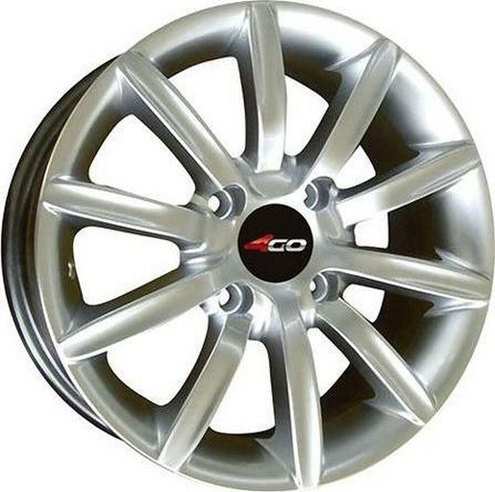 4GO RV101 6x14 4x100 ET 35 Dia 67.1 Silver