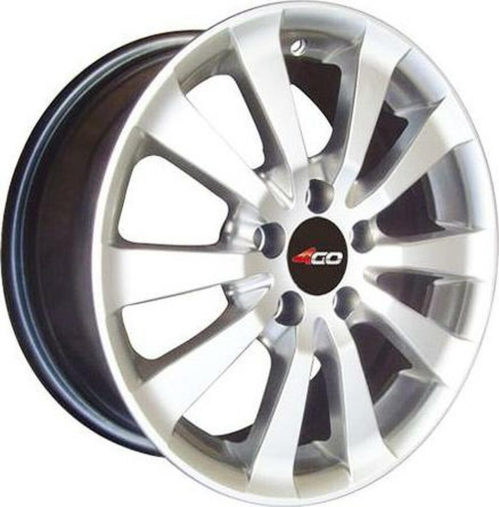 4GO RV113 6.5x15 4x100 ET 40 Dia 67.1 silver