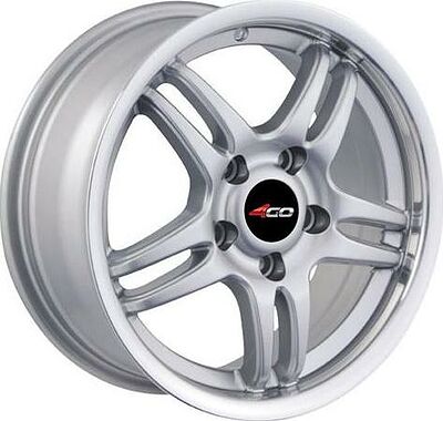 4GO SD-086 6.5x15 4x100 ET 40 Dia 67.1 Silver