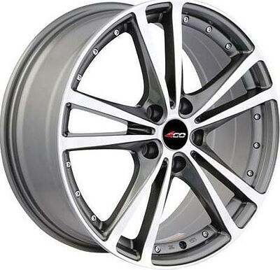4GO SD-119 5.5x13 4x100 ET 40 Dia 67.1 Silver
