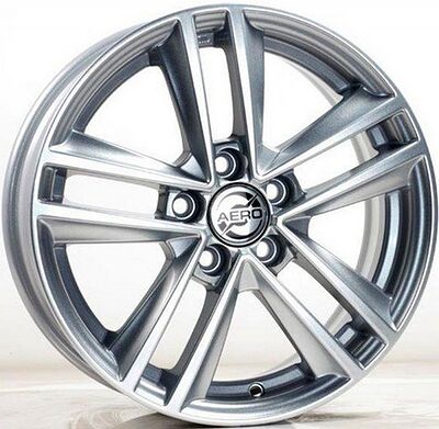 Aero A1712 6x15 5x100 ET 38 Dia 57.1 silver