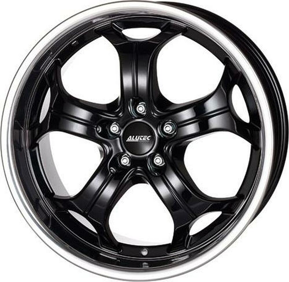 Alutec Boost 9x20 5x114.3 ET 35 Dia 76.1 Diamond Black with Stainless Steel Lip