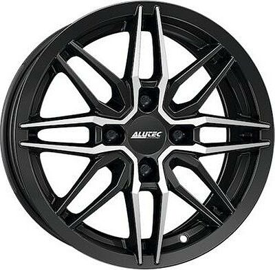 Alutec Burnside 4 6x15 4x100 ET 38 Dia 63.3 Diamond Black Front Polished