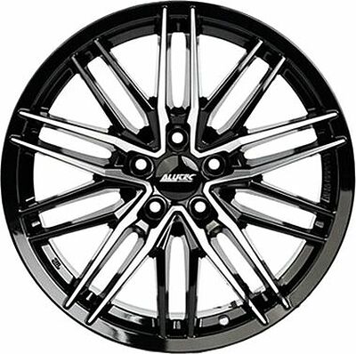 Alutec Burnside 7x17 5x100 ET 35 Dia 57 Diamant black front polished