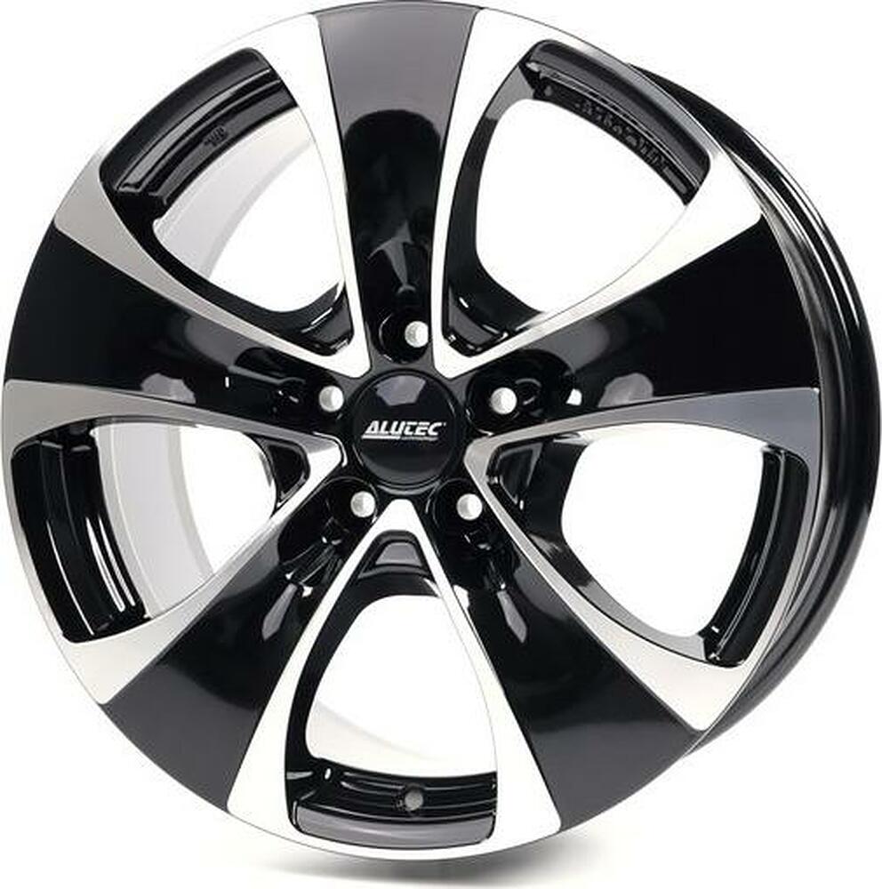 Alutec Dynamite 8x17 5x100 ET 35 Dia 63.3 Diamond Black Front Polished