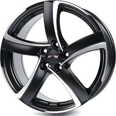 Alutec Shark 7x17 4x100 ET 40 Dia 63.3 Racing Black