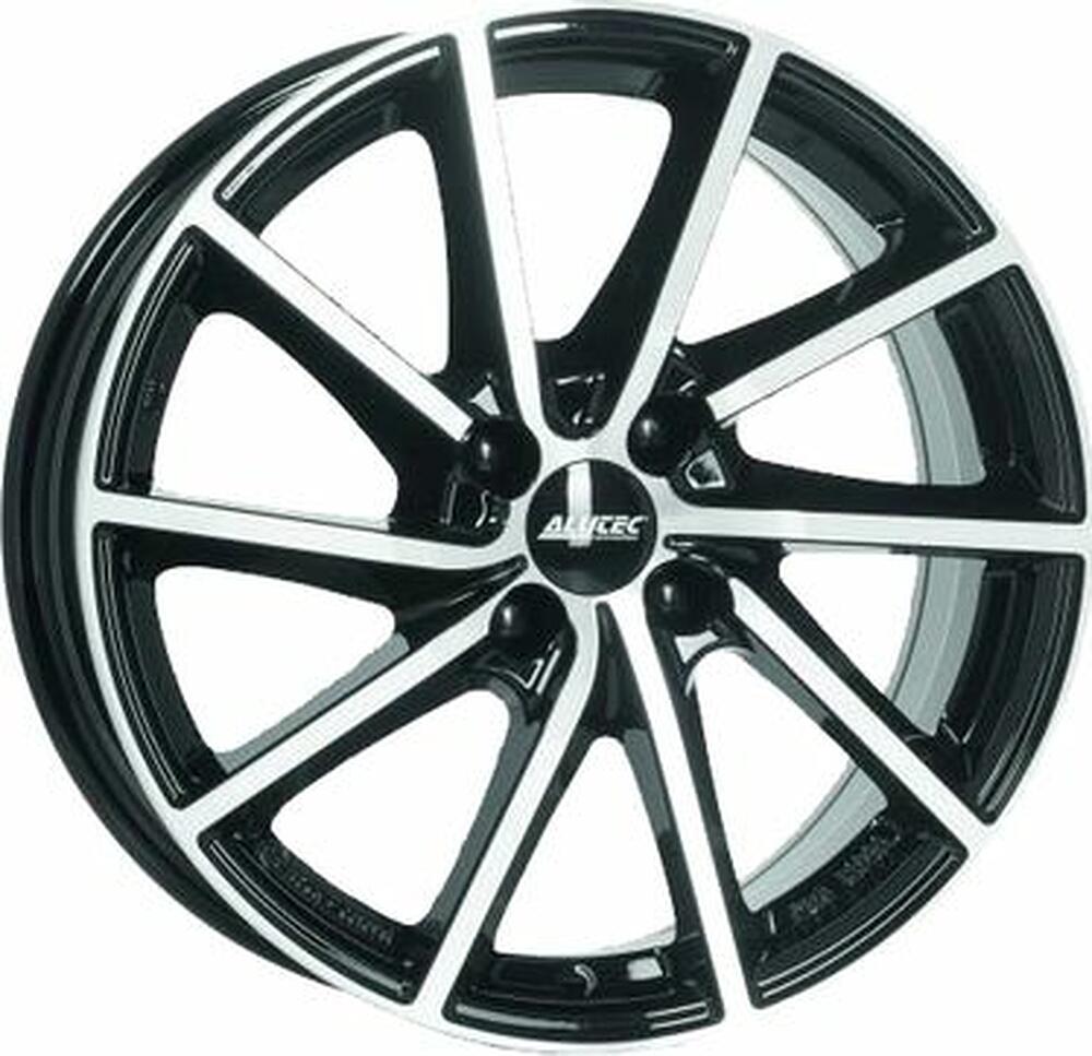 Alutec Singa 7x17 4x100 ET 44 Dia 56 Diamant black front polished