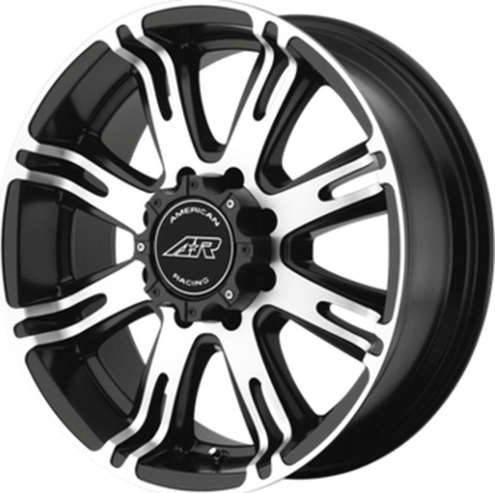 American Racing AR708 9x18 5x139.7 ET 20 Dia 108 Black/Machined