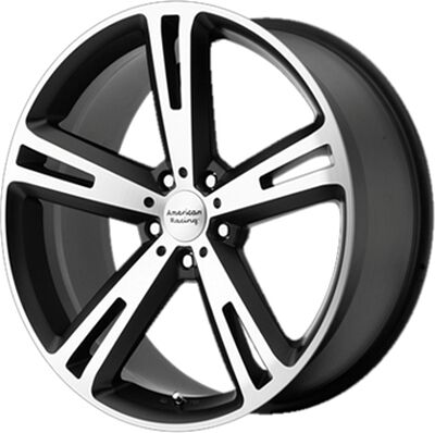 American Racing Villain (AR885) 10x20 5x112 ET 38 Dia 72 Black/Machined