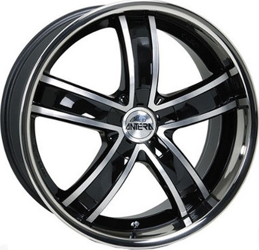 Antera 381 9.5x20 5x120 ET 40 Dia 74.1 Diamant black front and lip polished