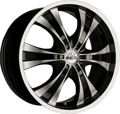 Antera 385 9.5x20 5x150 ET 35 Dia 110.1 Diamont Black Front and Lip Polished