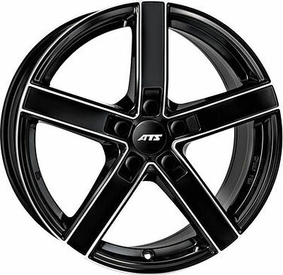 ATS Emotion 7x16 5x112 ET 39 Dia 66 Diamant black front polished