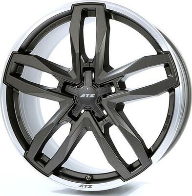 ATS Temperament 9.5x20 5x112 ET 55 Dia 66.5 Blizzard Grey Lip Polished
