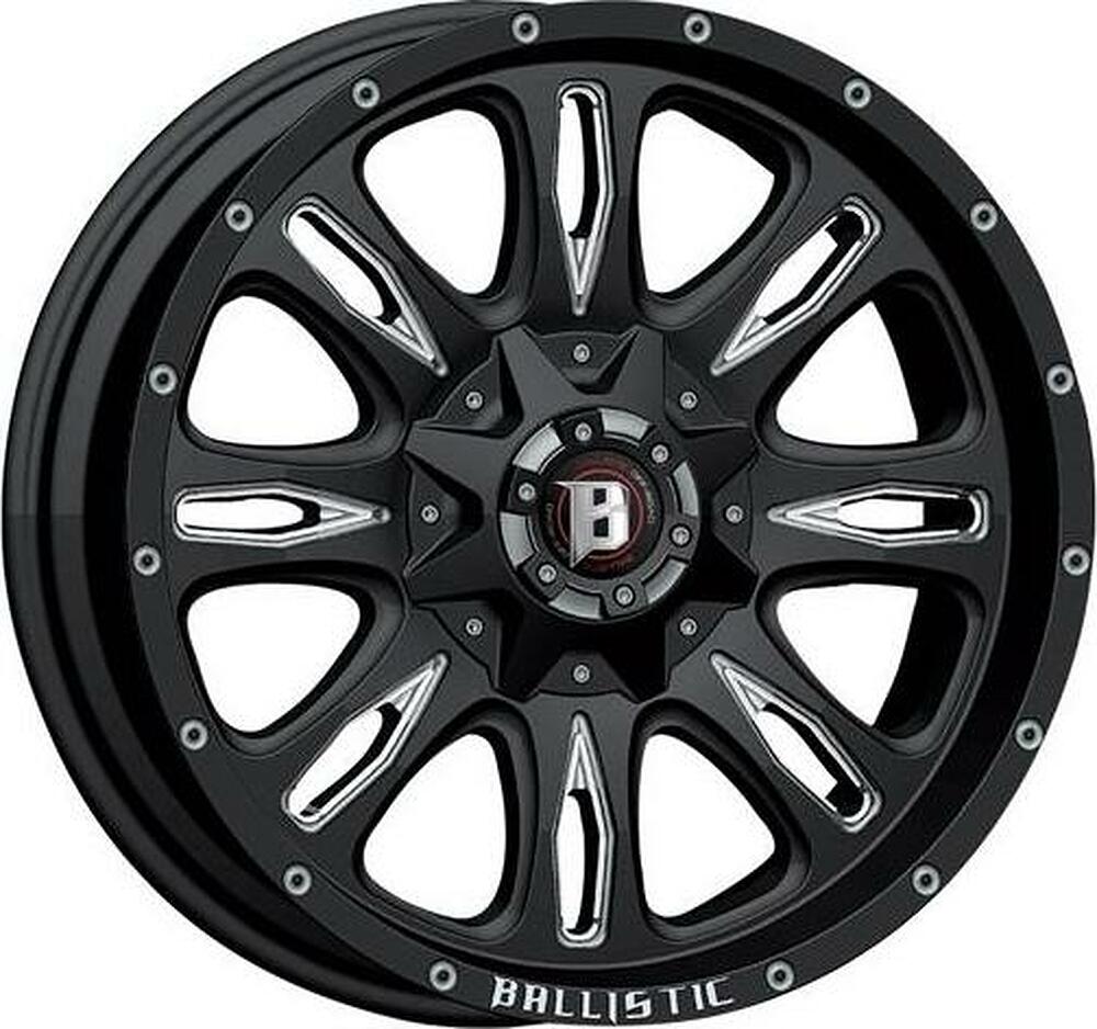 Ballistic Scythe 9x18 5x114 ET 12 Dia 83.7 Gloss Blk/Machined