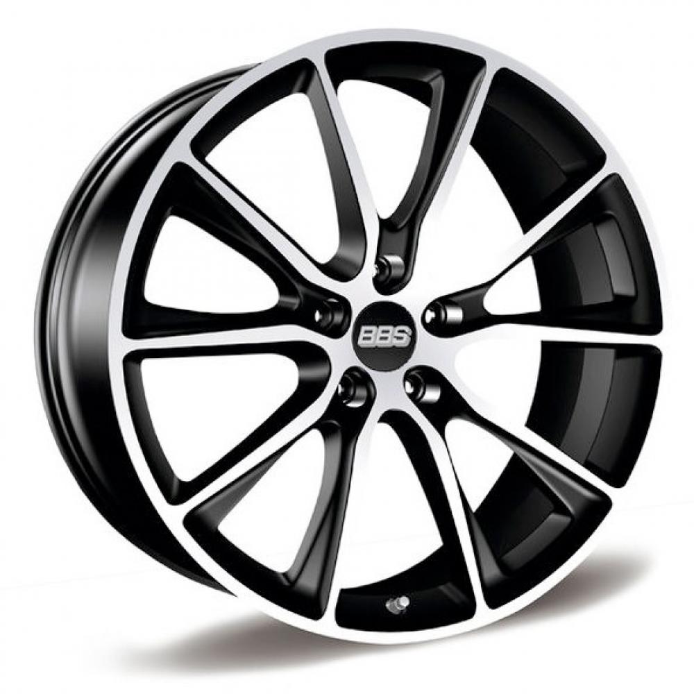 BBS SV 9x20 5x120 ET 45 Dia 70 Black Diamond Cut