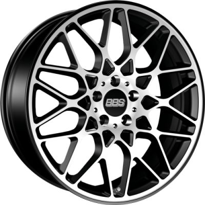 BBS RX-R 8.5x19 5x112 ET 45 Dia 82 Satin black/diamond-cut