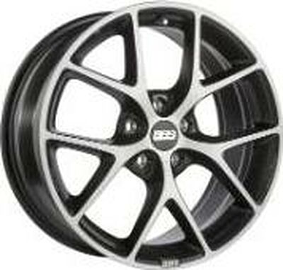 BBS SR 8x18 5x100 ET 48 Dia 70 Vulcano grey black diamond cut