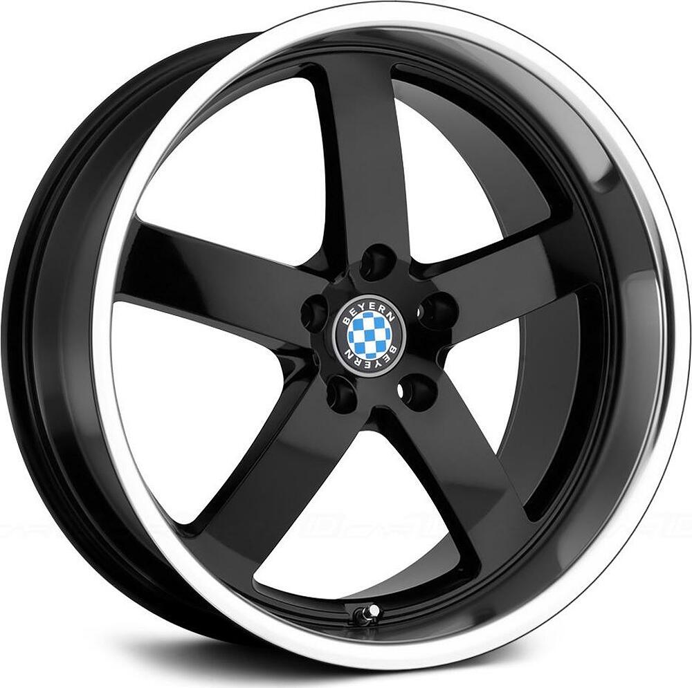 Beyern Rapp 10x20 5x120 ET 35 Dia 72 Gloss Black Mirror Cut Lip