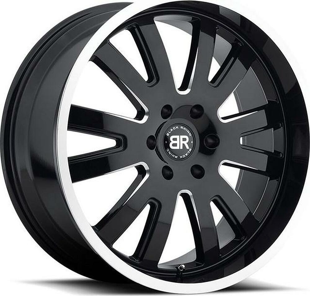 Black Rhino Columbia 9.5x22 5x150 ET 25 Dia 110.1 Black Mirror