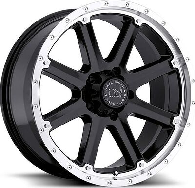 Black Rhino Moab 9x17 8x165 ET 12 Dia 120 black