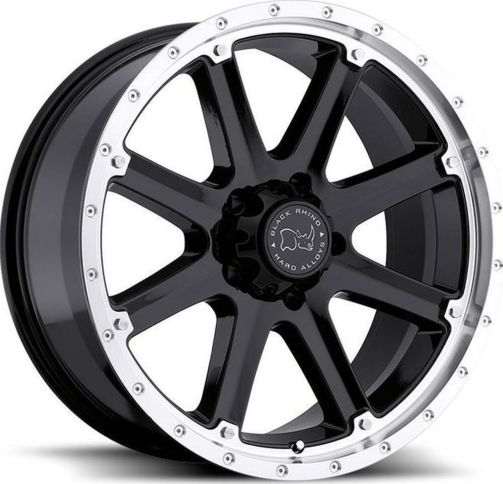 Black Rhino Moab 9x20 8x165 ET -12 Dia 120 black