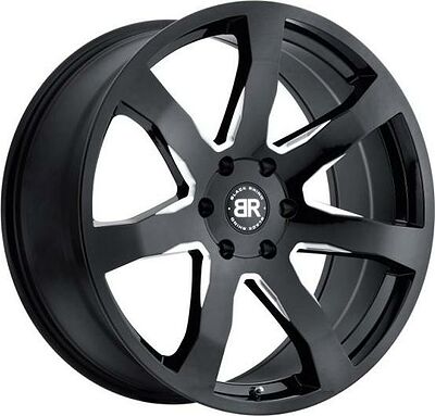 Black Rhino Mozambique 8.5x20 5x150 ET 25 Dia 110.1 Gloss Black With Milled Spokes