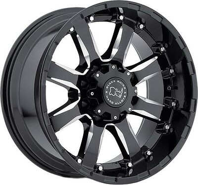 Black Rhino Sierra 9x18 6x139.7 ET 12 Dia 112 Black Mirror