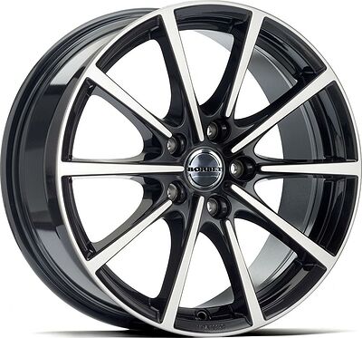 Borbet BL5 8x18 5x114.3 ET 50 Dia 72.5 Black Polished Glossy
