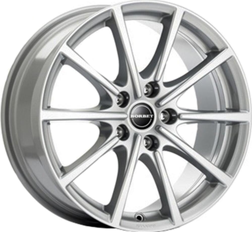 Borbet BL5 7x16 5x112 ET 37 Dia 72 brilliant-silber
