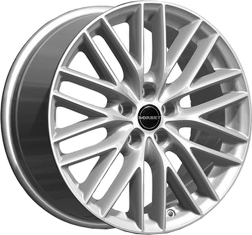 Borbet BS5 7x16 5x105 ET 40 Dia 56.6 Brilliantsilber-Lackiert