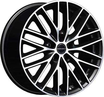 Borbet BS5 8x18 5x120 ET 38 Dia 72.5 schwarz-poliert