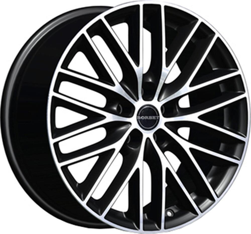 Borbet BS5 7.5x17 5x110 ET 38 Dia 72.5 Schwarz-Poliert