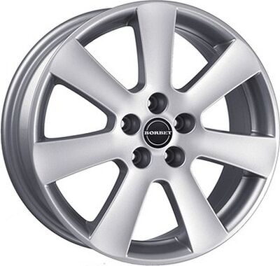 Borbet CA 7x16 5x112 ET 45 Dia 72.5 Kristallsilber - Lackiert