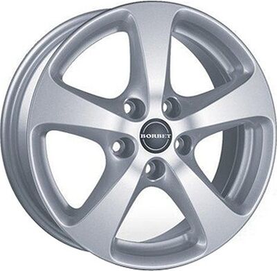 Borbet CC 7x16 5x108 ET 40 Dia 72.5 Kristallsilber - Lackiert