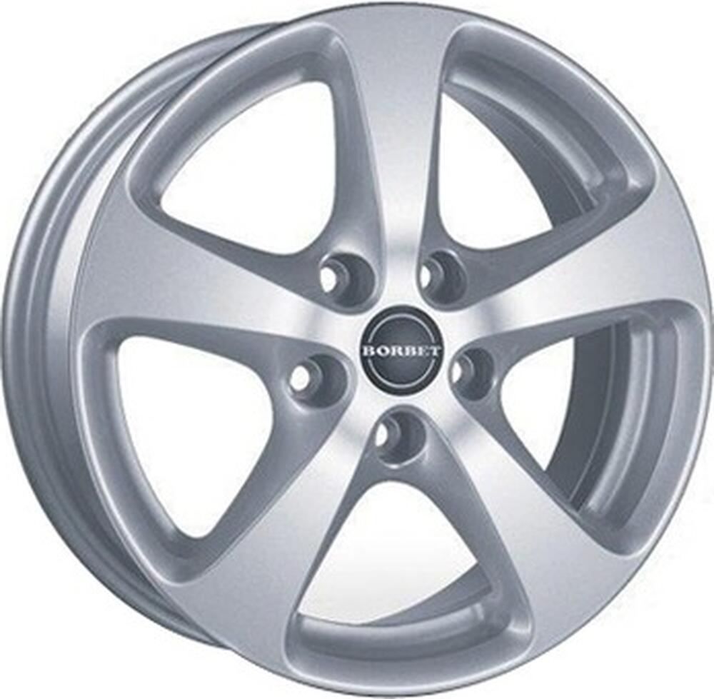 Borbet CC 7x16 5x108 ET 45 Dia 63.4 Kristallsilber - Lackiert