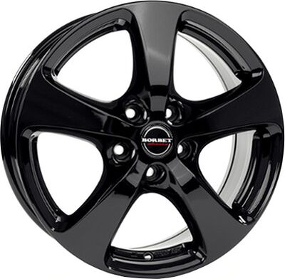 Borbet CC 7x16 5x105 ET 40 Dia 56.6 Schwarz matt