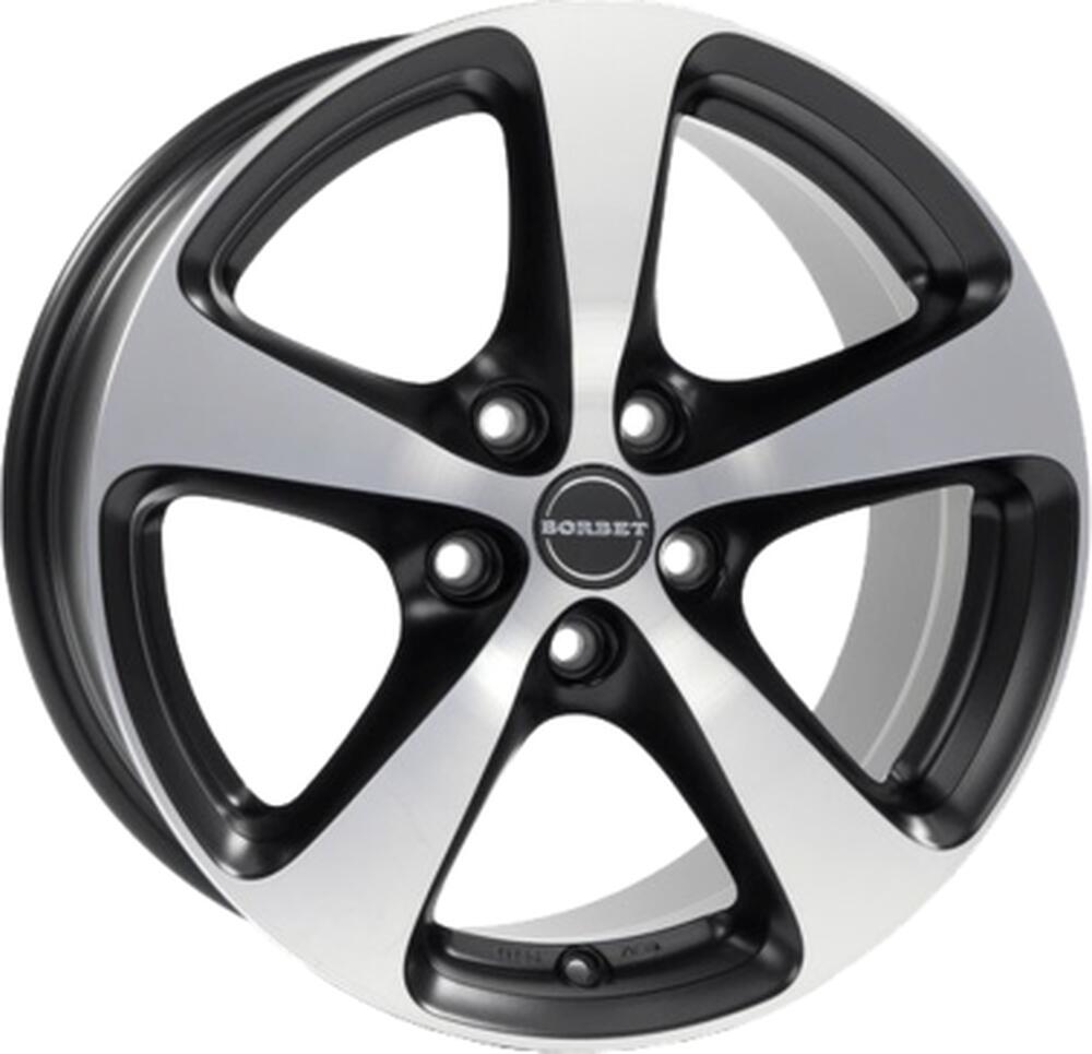 Borbet CC 8x17 5x112 ET 40 Dia 66.6 schwarz-poliert matt