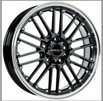 Borbet CW2/5 7x17 5x115 ET 40 Dia 70.1 Black Polished