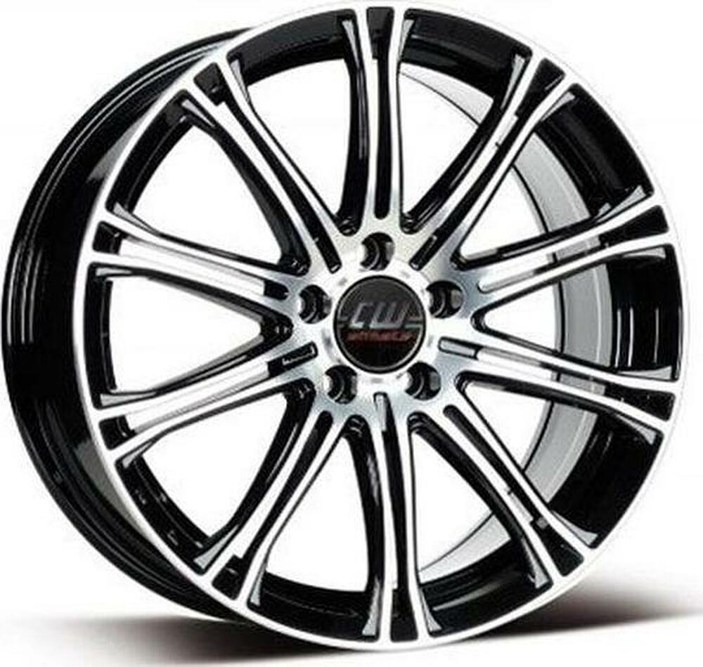 Borbet CW2/5 7x17 5x115 ET 40 Dia 70.2 schwarz-poliert