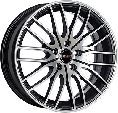 Borbet CW4/5 8x18 5x112 ET 48 Dia 72.5 Black Polished Matt