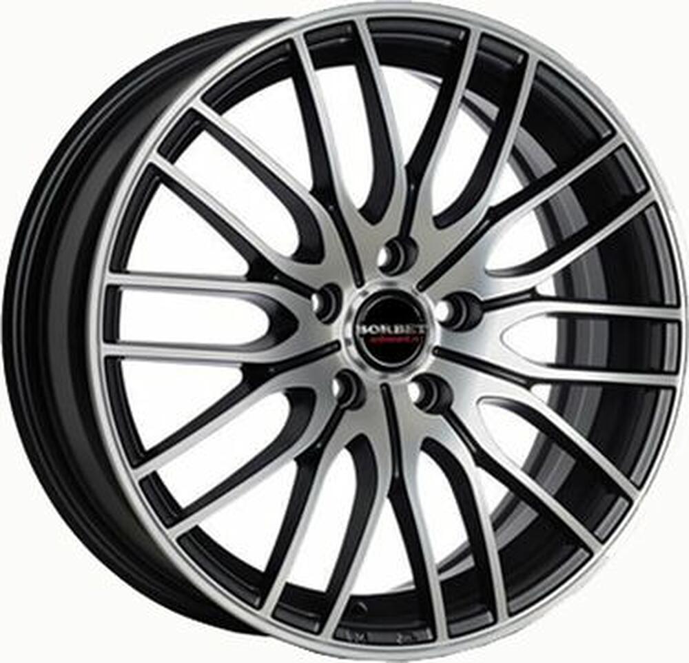 Borbet CW4/5 8x18 5x112 ET 48 Dia 72.5 Matt Black Polished