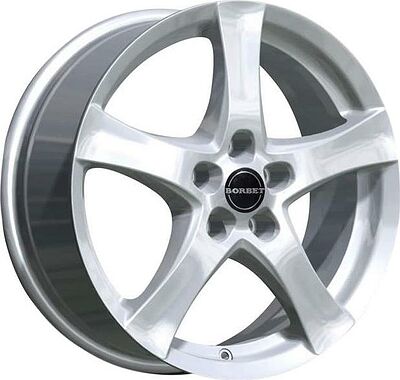 Borbet F 6.5x16 5x108 ET 47 Dia 63.4 Crystal Silver