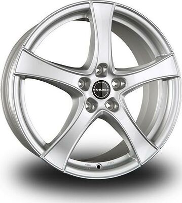 Borbet F2 6.5x17 5x112 ET 49 Dia 66.5 Brilliant silver