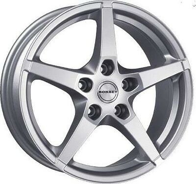 Borbet FS 8x17 5x100 ET 35 Dia 64.1 silver brilliant