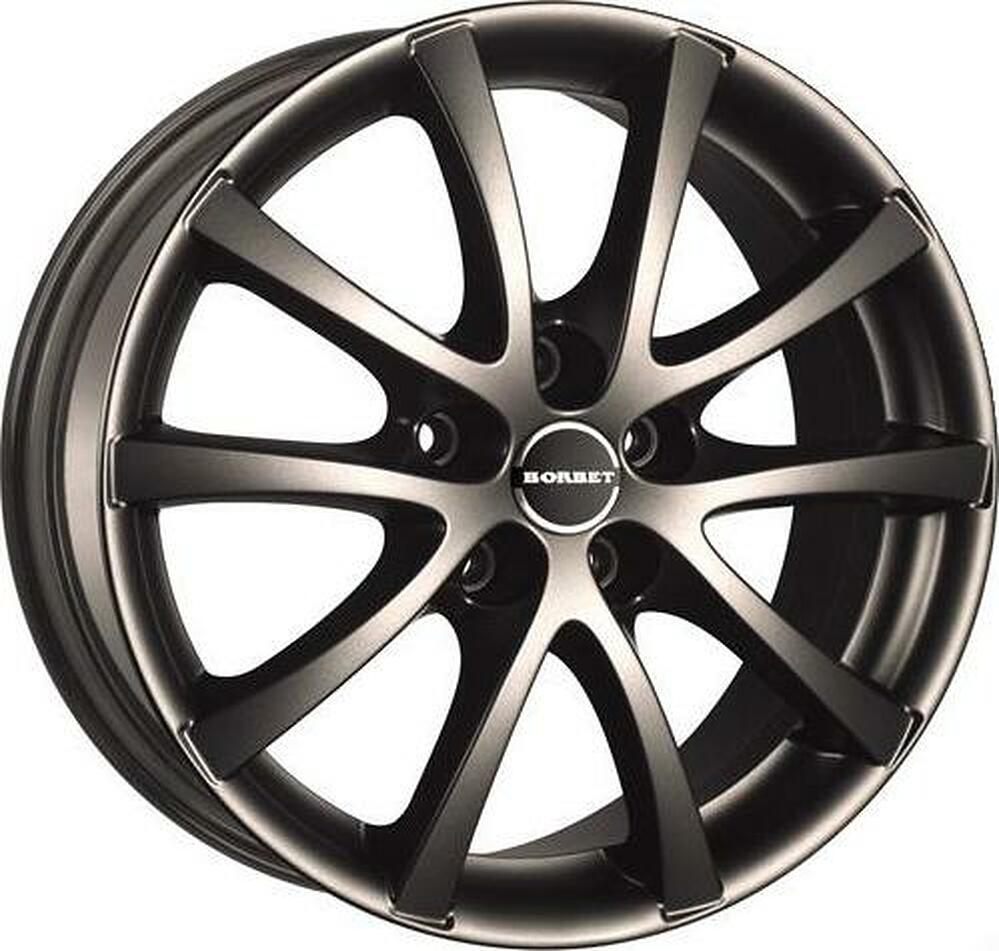 Borbet LV 7x16 5x112 ET 45 Dia 72.5 Mistral Antraciet Matt