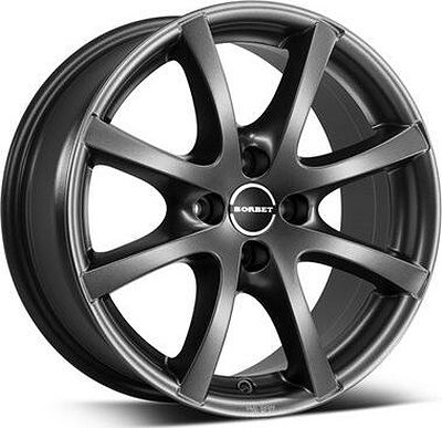 Borbet LV4 7x16 4x100 ET 38 Dia 64.1 Mistral Antraciet Matt