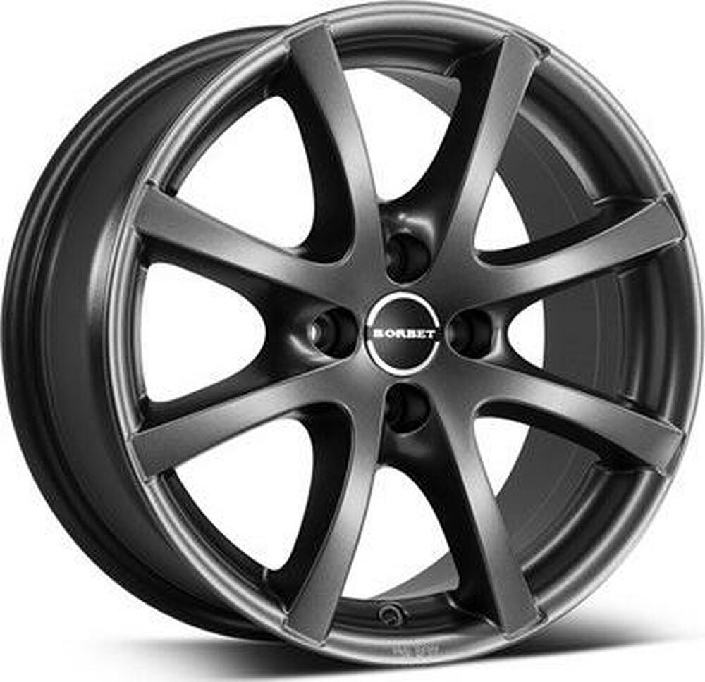 Borbet LV4 5.5x14 4x100 ET 43 Dia 64.1 Mistral Antraciet Matt