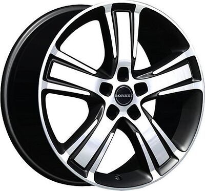 Borbet MA 7.5x17 5x112 ET 50 Dia 72.5 schwarz-poliert